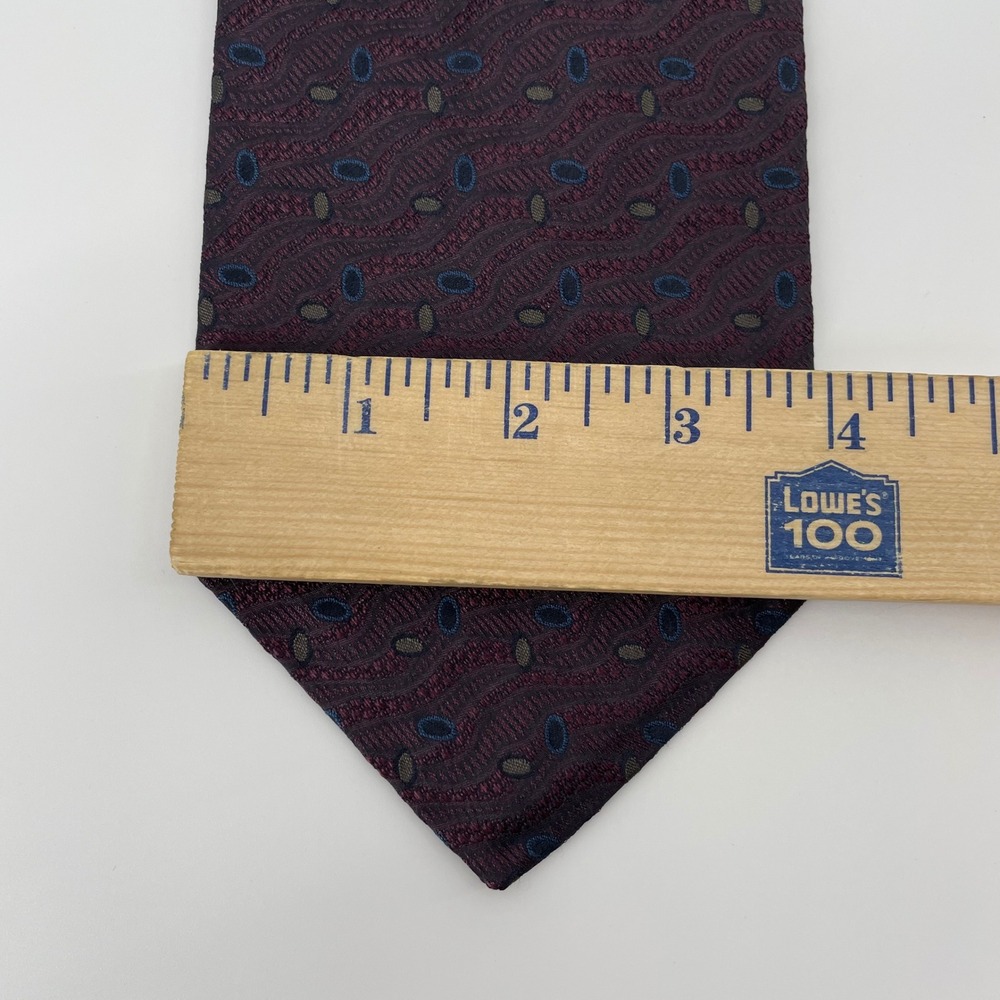Robert Talbott Studio Tie Men's Extra Long Multicolored Geometric Silk Hand Sewn - Picture 4 of 4